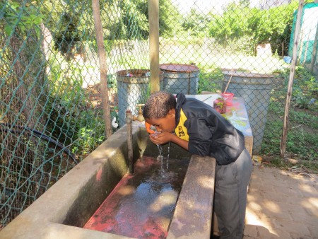 Kraantje waar de leerlingen mogen drinken