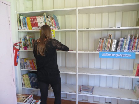 Hard aan het werk in de bibliotheek