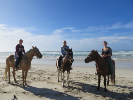 Samen met Elske en Maud een strandrit gemaakt bij Cape Agulhas! 